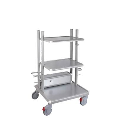 Стойка эндоскопическая Эндомедиум EndoShelf низкая 3 полок