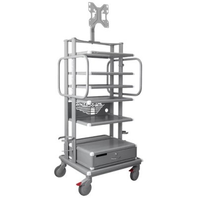 Стойка эндоскопическая Эндомедиум EndoShelf 6 полок, выдвижной ящик
