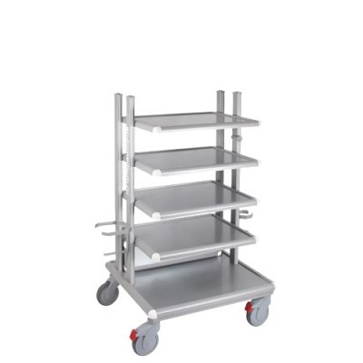 Стойка эндоскопическая Эндомедиум EndoShelf низкая 5 полок