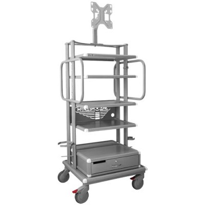 Стойка эндоскопическая Эндомедиум EndoShelf 5 полок, выдвижной ящик