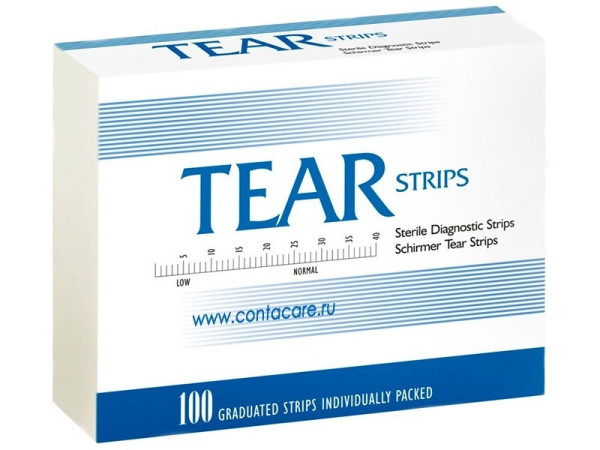 Офтальмологическая тест-полоска Contacare Ophthalmics and Diagnostics Tear Strips