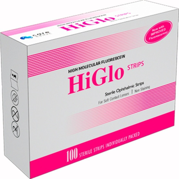 Офтальмологическая тест-полоска Contacare Ophthalmics and Diagnostics HiGlo Strips