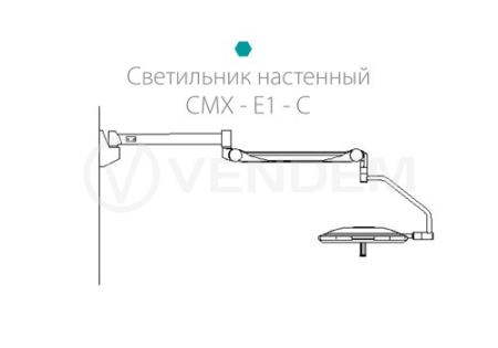 Светильник медицинский бестеневой хирургический Медин СМХ-Е1-С