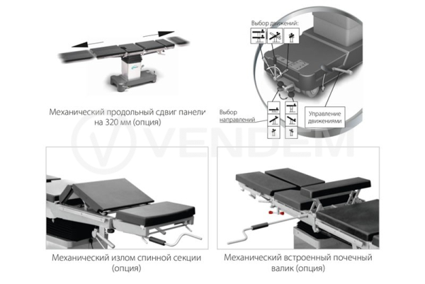 Стол операционный универсальный Медин ОУ-01К (Медин Альфа)